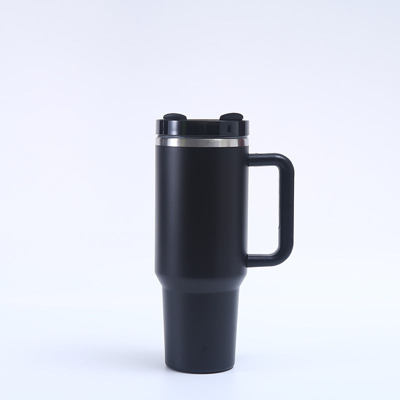 1200ML Insulated Travel Mug with Handle and Straw